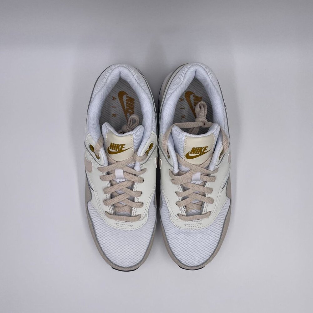 Nike Air Max 1 White / Beige Womens Shoes - Picture 5 of 8